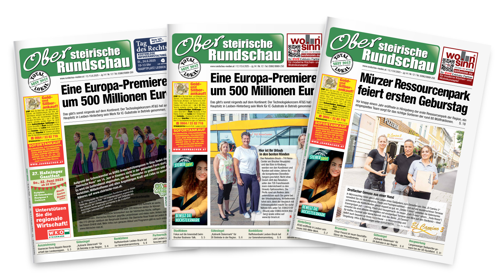 Unsere aktuellen Ausgaben